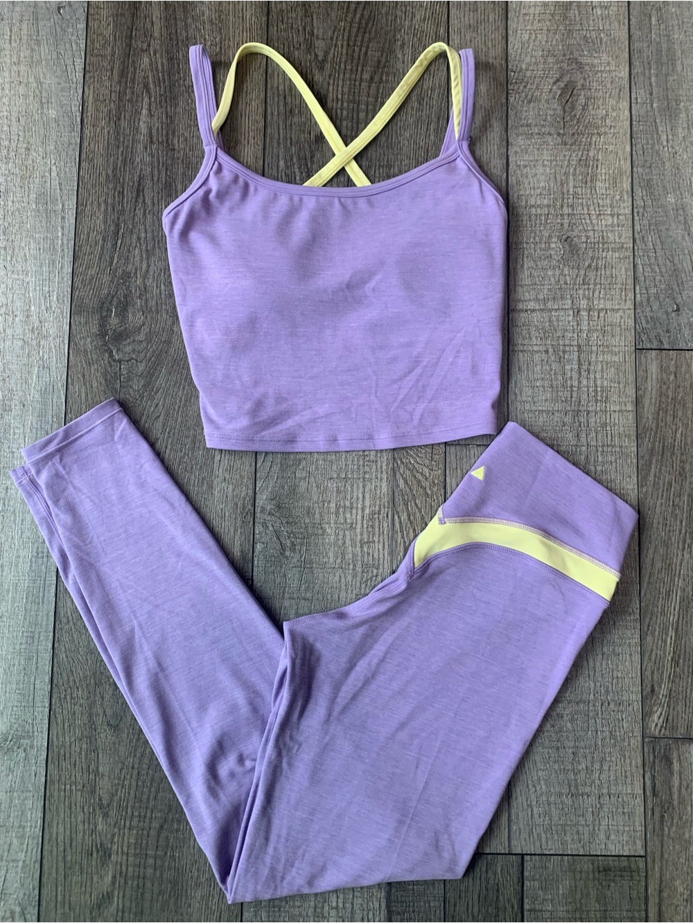 NWOT Vitality Seamless Lilac Tank & Leggings Set